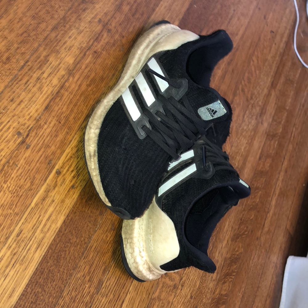 Black adidas ultra boosts